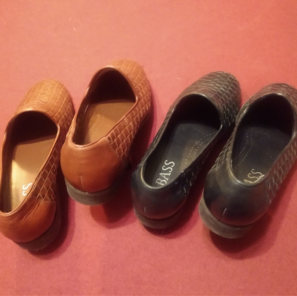 Bass REGINA Woven Leather Slip On Loafers • 7-1/2 - Picture 8 of 9